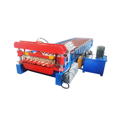 Customizable 380V Roofing Sheet Roll Forming Machine With 5.5kw Motor And Chrome Plated Rollers