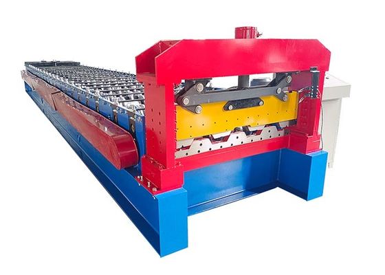 1250mm Manual Decoiler Floor Deck Roll Forming Machine Powered By Chain Drive